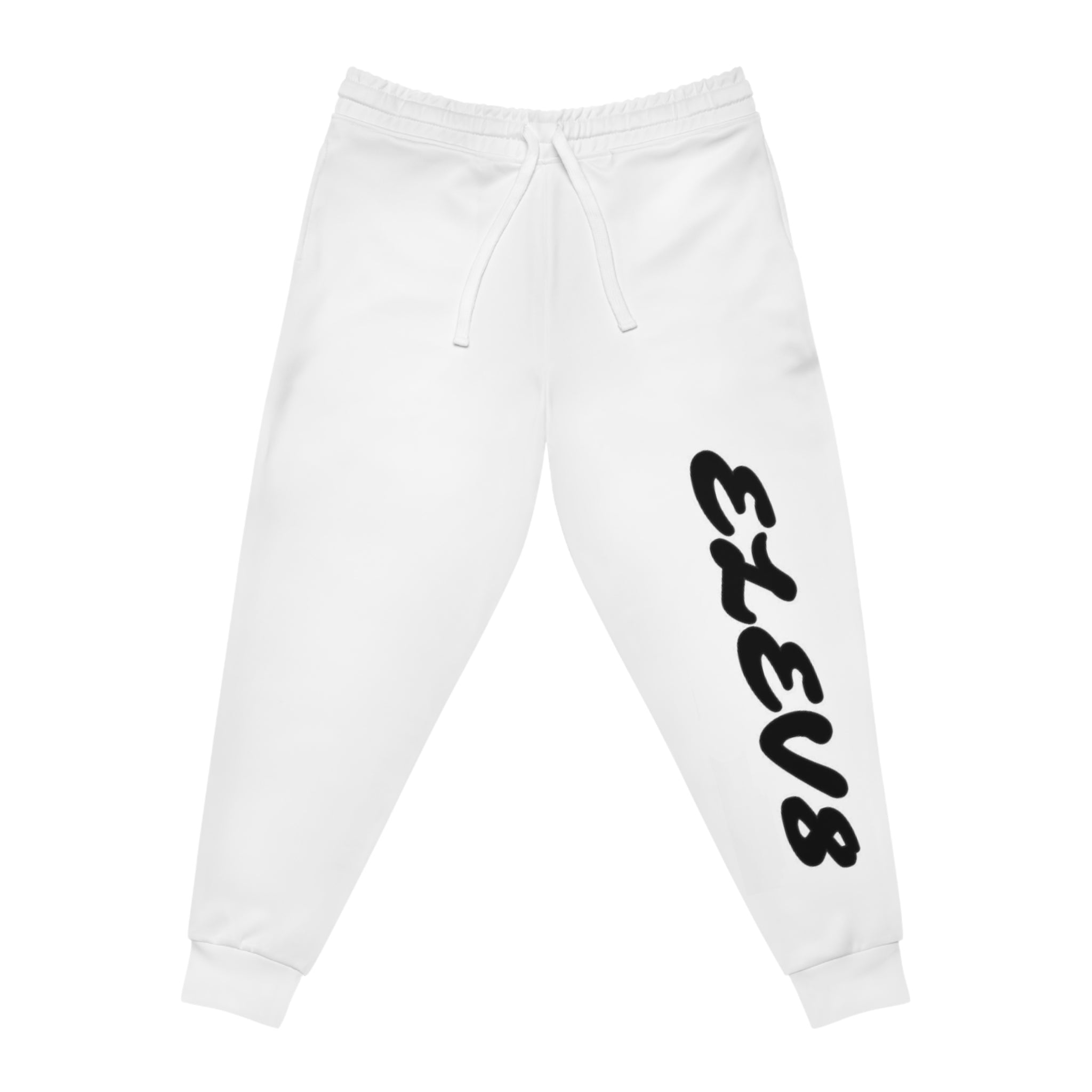 Elev8 Large Logo joggers. (White)