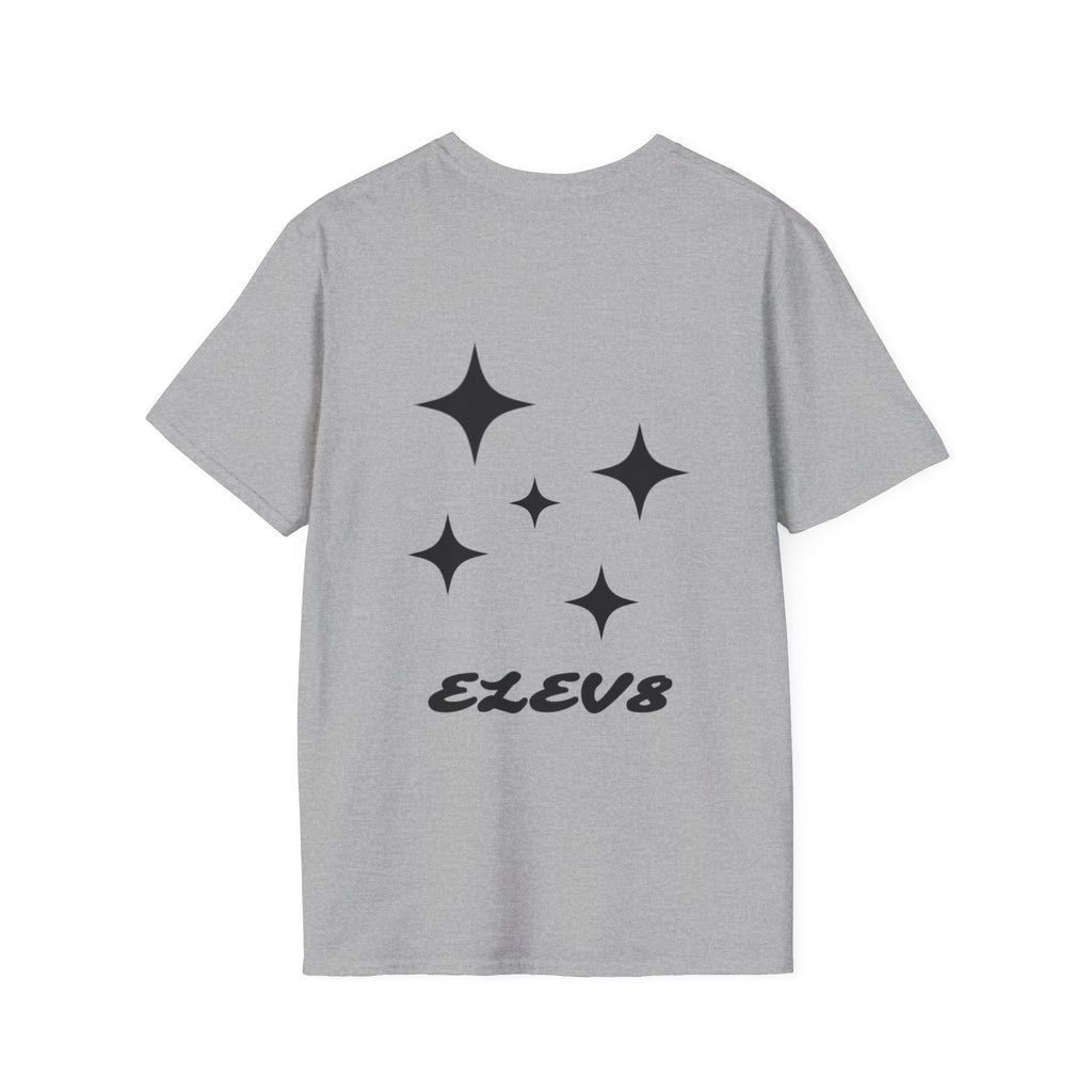 Elev8 Rise Higher Tee. (White/Sport Grey)