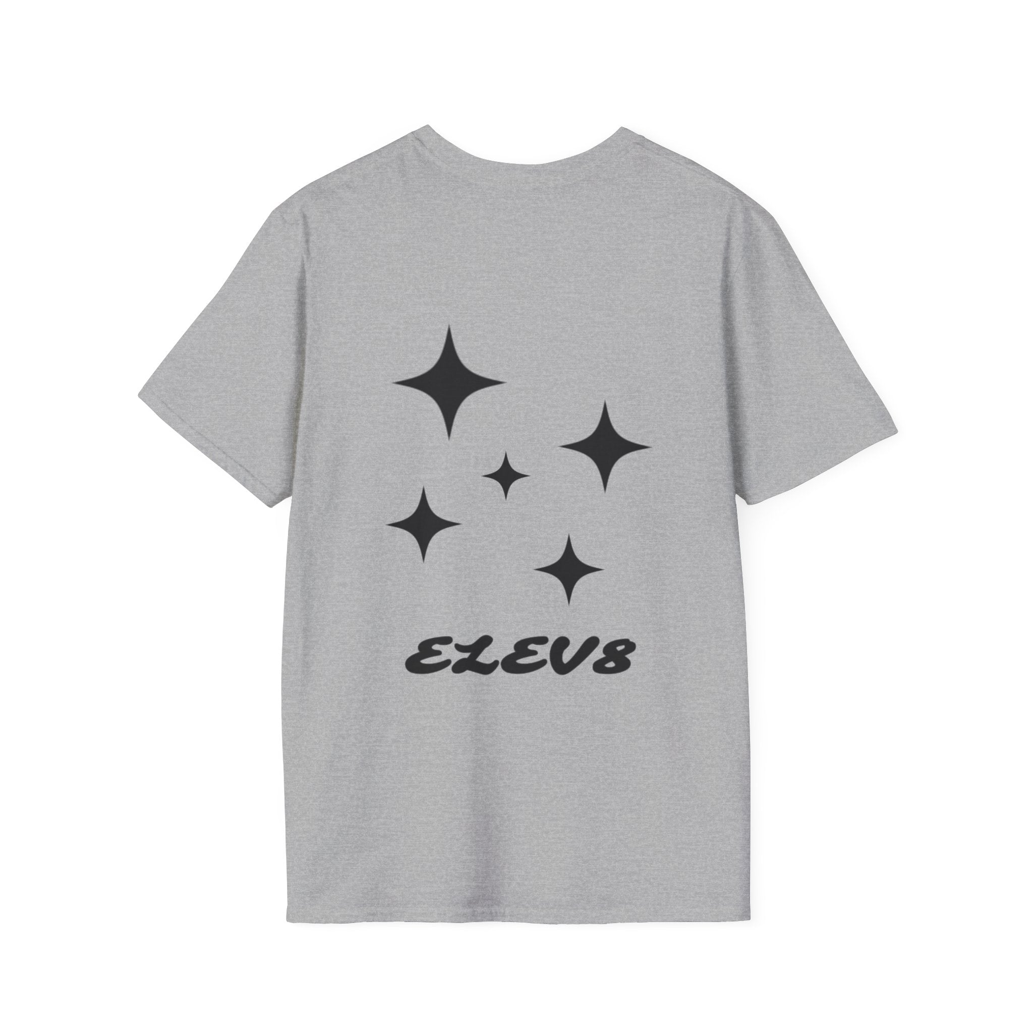 Elev8 Rise Higher Tee. (White/Sport Grey)